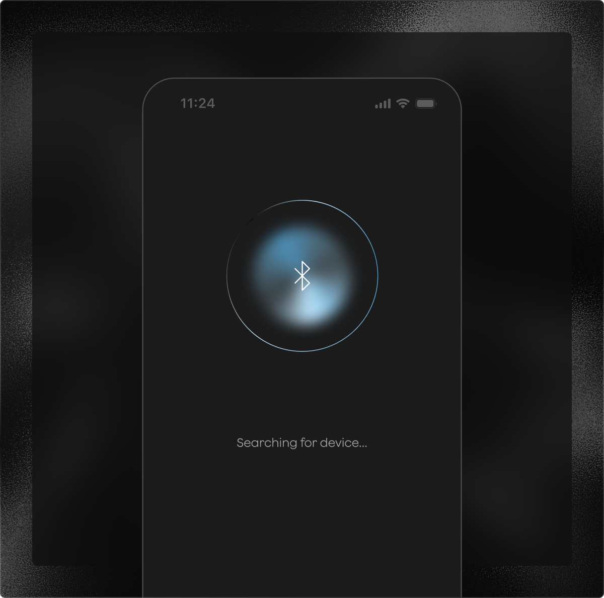 iOS app searching for a Plaud device over Bluetooth